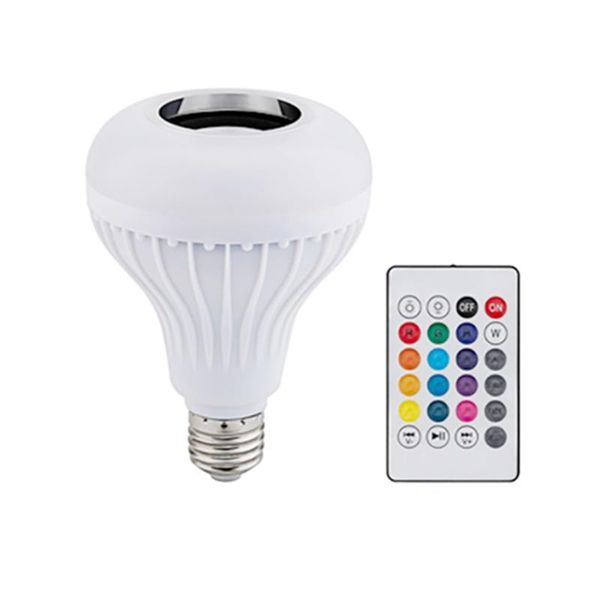 

smart home control e27 bluetooth music led lightbulb colorful stage remote bulb