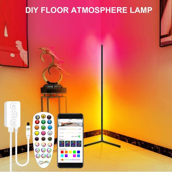

floor lamps *led lamp rgb color changing mood lighting corner with wireless app and remote control multi mode led