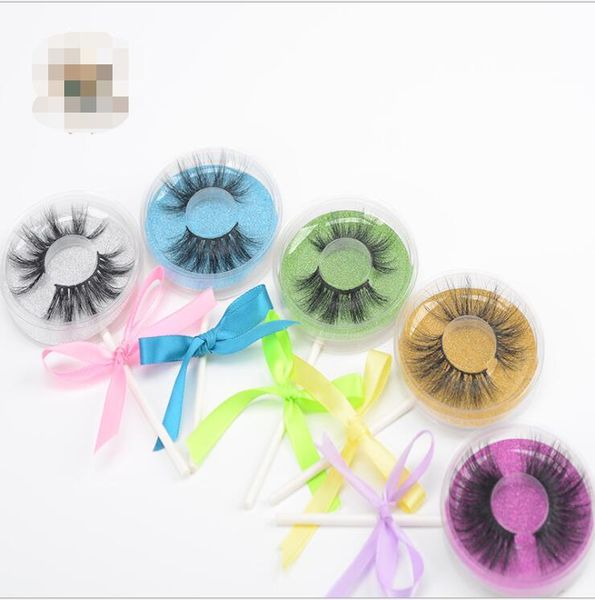 

eyelash lollipop false eyelashes packaging box round case lashes storage protector