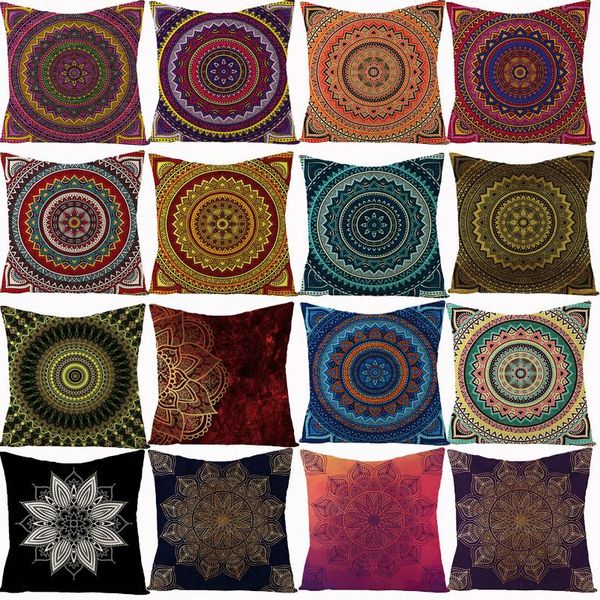 

cushion/decorative pillow mandala cotton linen cushion cover bohemia style decorative cushions for sofa 45x45 pillowcover throw pillows