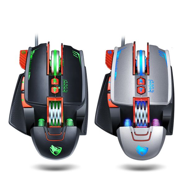 

mices mouse thunder wolf v9 game e-sports mechanical macro definition lol eat chicken internet cafe