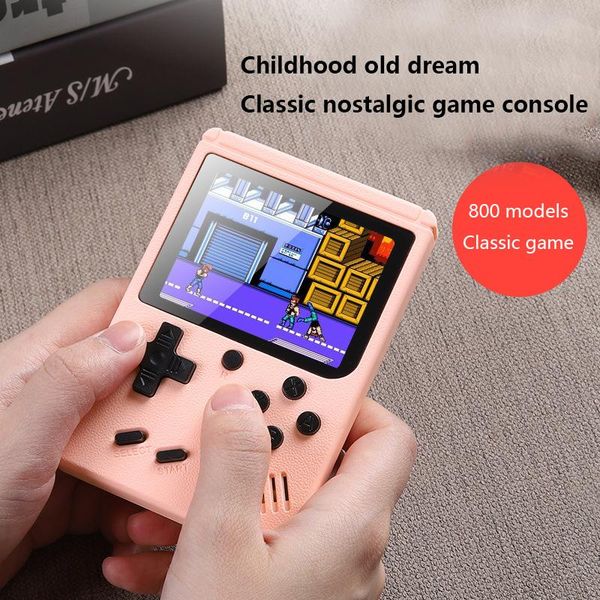 

built-in 800 games 1020mah battery retro video handheld game console 3.0 inch tft player for child mini portable players