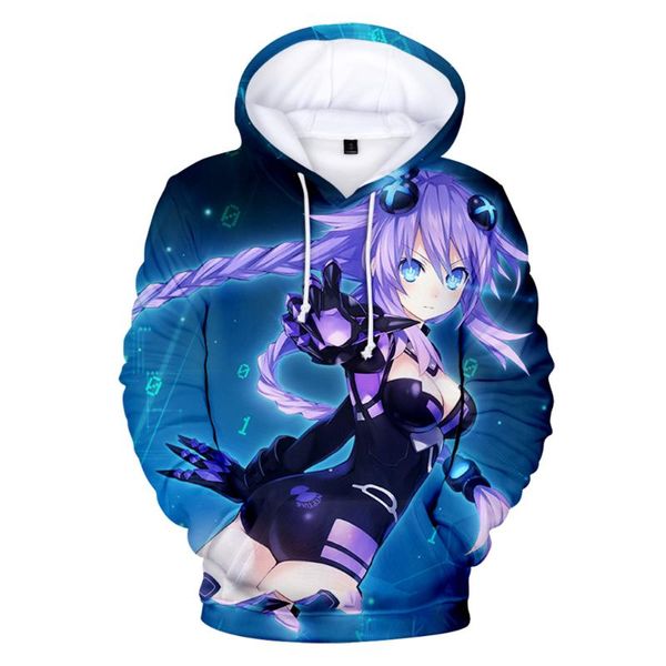 

women's hoodies & sweatshirts 2021 classic game hoodie hyperdimension neptunia neptune nepgear cosplay costume spring autumn men women, Black