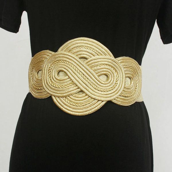 

belts women's runway fashion vintage elastic cummerbunds female dress corsets waistband decoration wide belt r1939, Black;brown