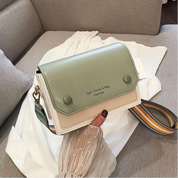 

fashion patent leather ladies bucket bag youth small square bag slung female bag shoulder simple girl handbag