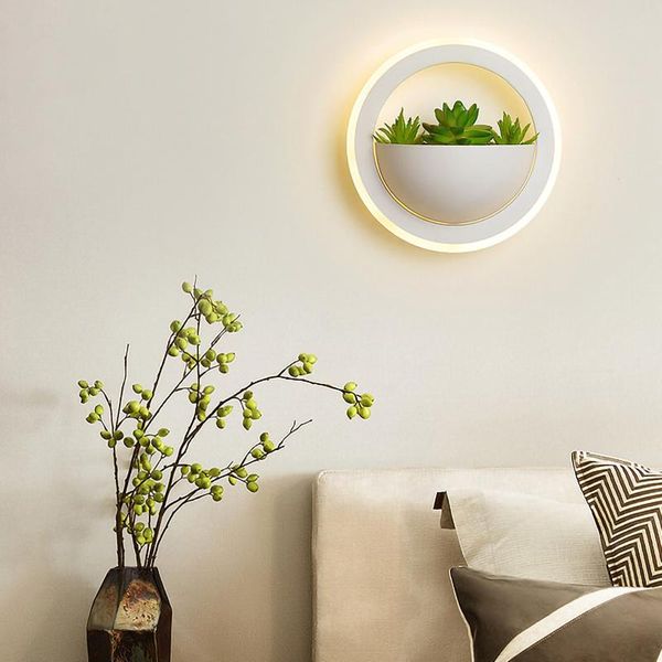 

wall lamp modern led lights fixtures nordic round white style lamps for living room bedroom indoor home decor