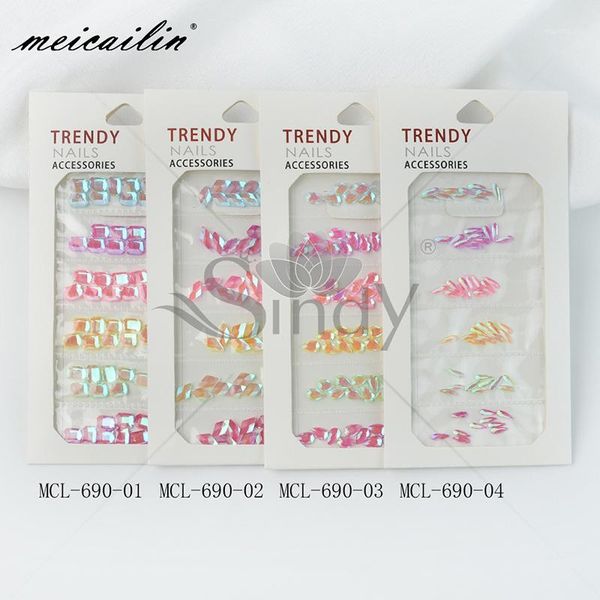 

60pcs/pack mix nail art rhinestones flat shaped diamond teardrop rectangle glass colorful crystal stones for 3d nails decoration1, Silver;gold