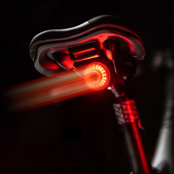 

waterproof bicycle smart auto brake sensing light led charging cycling taillight bike rear accessories lights