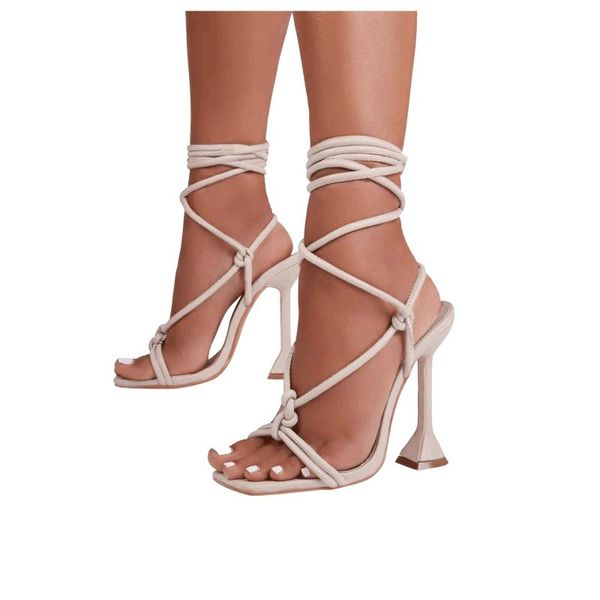 

ladies sandals square toe summer thick high heels shoes fashion party slip on woman footwear female plus size dress, Black