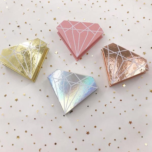 

mink eyelash 3d empty holographic diamond lash box without lashes1