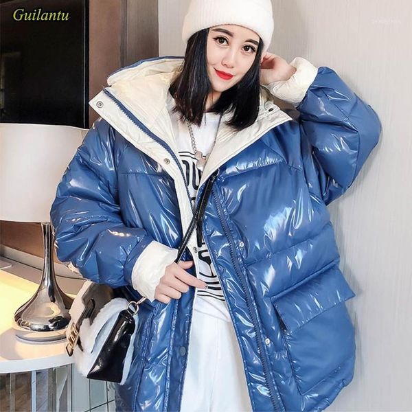 

women's down & parkas guilantu 90% white duck jacket women 2021 hooded loose short parka mujer winter waterproof puffer coat female, Black