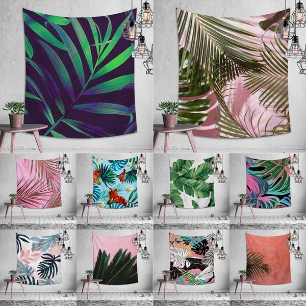 

tapestries colorful forest plant leaf style elegant home decorative tapestry living room bedroom rectangle wall hanging painting