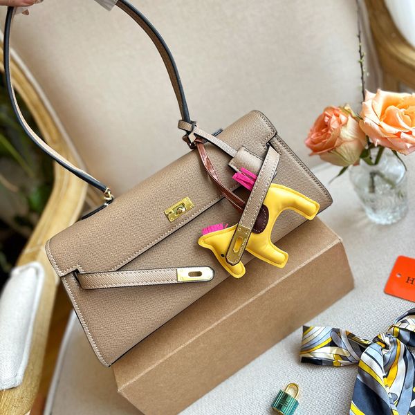 

france brand classic kellyy long handle totes bags genuine leather women crossbody bags fashion palm print handbags luxurys designers undera