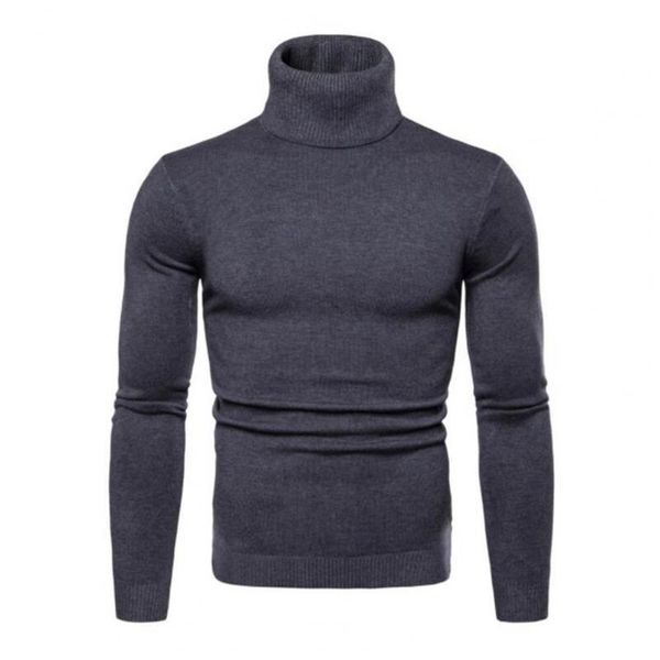 

men's sweaters male/men's sweater solid color high collar casual pullover slim knitted winter for daily wear, White;black