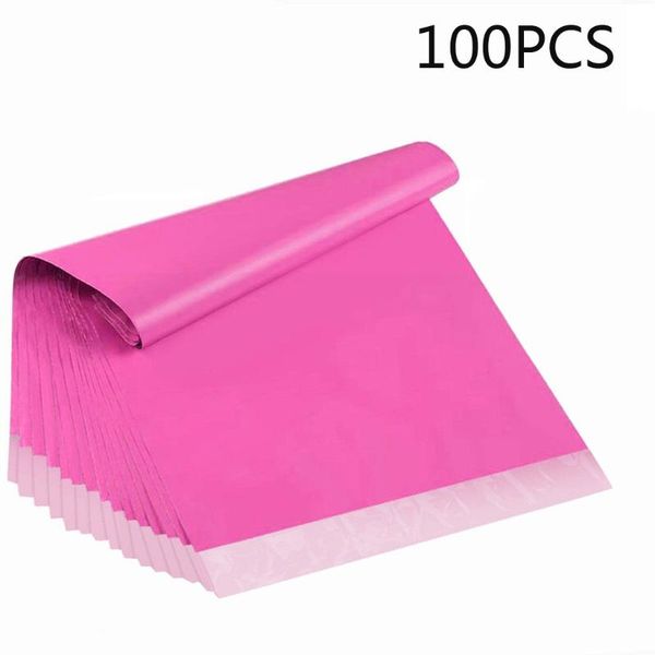 

storage bags 100pcs plastic envelope bag self-seal courier adhesive waterproof postal mailing d20
