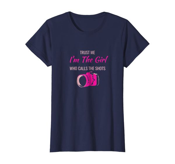 

womens trust me i'm the girl who calls the s t-shirt funny tee, White;black
