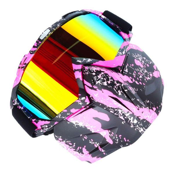 

outdoor eyewear motorcycle goggles mask cs/paintball/skiing/cycling ball-uv proof wind and fog protection detachable adjustable tactical