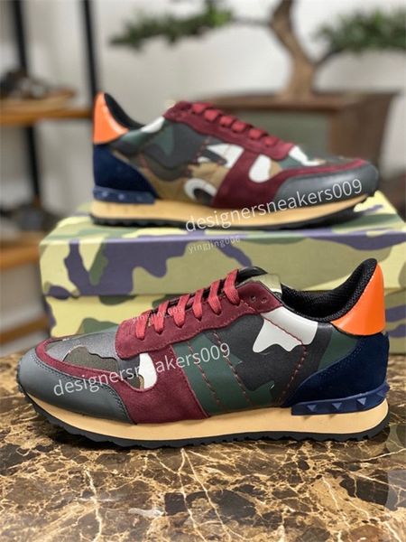 

luxury designer boots fashion men women casual shoes camouflage soft flat sports shoe real leather trainer sneaker dress shoes size38-46, Black