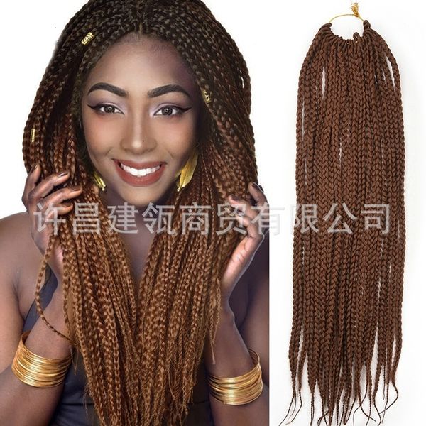 

selling dirty braid box aids 24 inch chemical fiber wig, Black