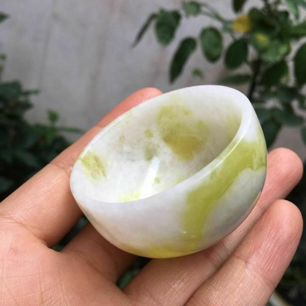 

bowls fashion china natural exquisite hand-carved hetian jade bowl ceramic handmade chinese style tea cup 2pcs home gift