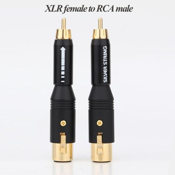 

smart power plugs high performacn audio rca male to xlr female gold plated adapter connector for 2male 2