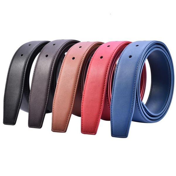 

belts men runway fashion women luxury leather slim dress belt ladies brass no buckle female width 33mm, Black;brown