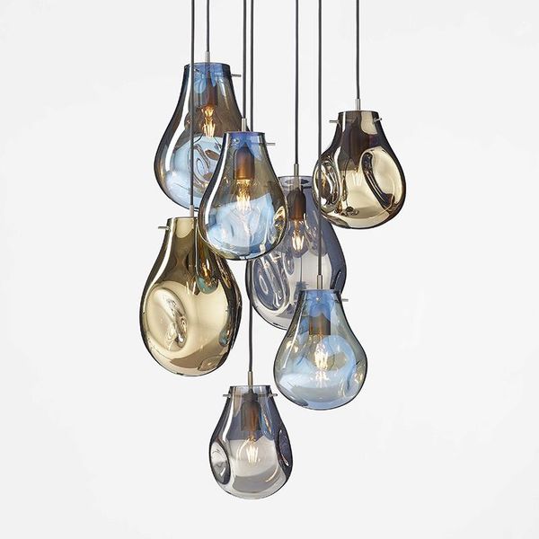 

pendant lamps designer soap light modern colorful glass led bedroom bedside cafe restaurant creative decoration hanging lamp fixtures