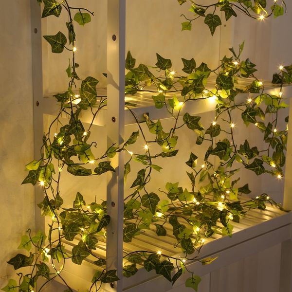 

solar lamps led green vine waterproof outdoor courtyard bedroom garden lighting decoration lights