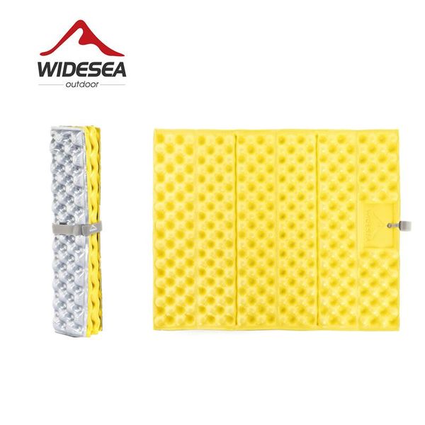 Almofadas exteriores Widescea Camping Esteira Portátil Insulador Ultra-Luz Pad Espuma Trekking Camp Equipamento à prova d 'água à prova de umidade