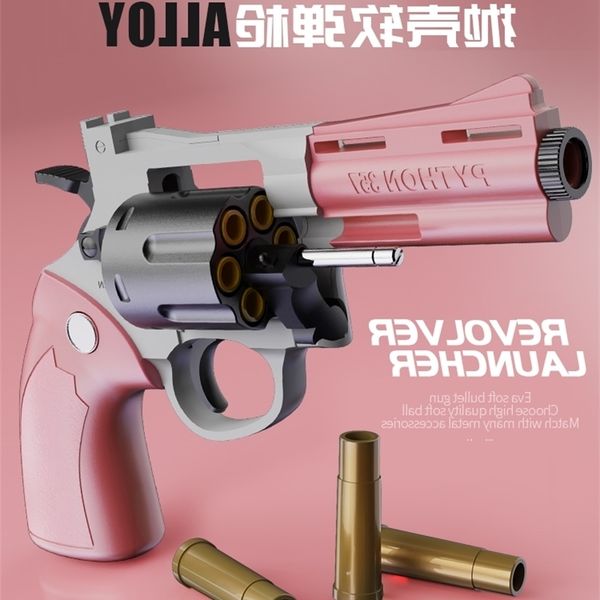 

58zp5 left wheel soft bullet 357 simulation detachable smashing children's toy small gun boy model hand grab