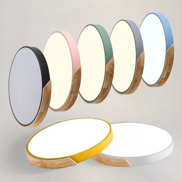 

ceiling lights nordic led living room round multicolor alloy lamp children bedroom light fixture
