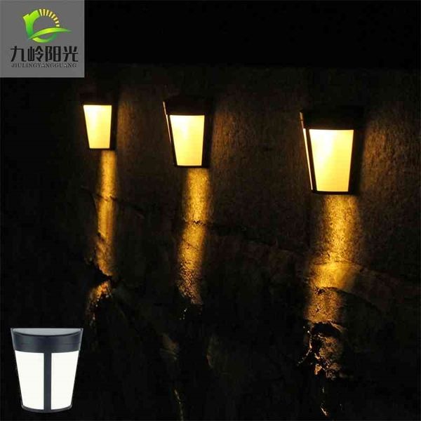 

new solar wall 6led outdoor garden fence lamp european style