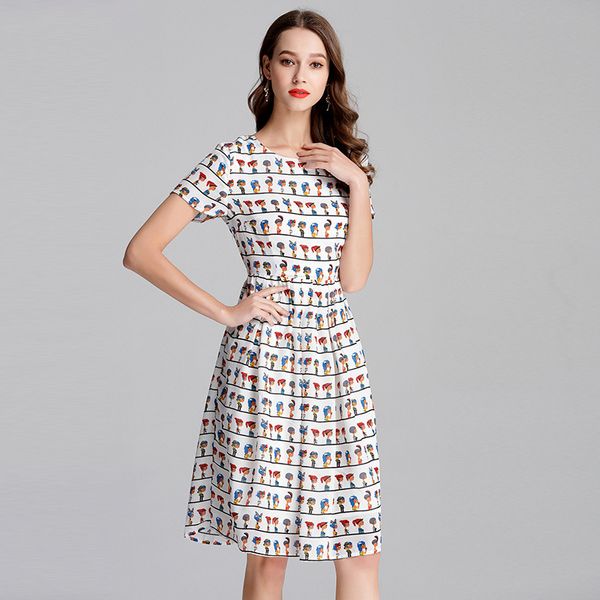 

big yards dresses large chiffon summer fat mm cartoon splicing 200 kg fattening