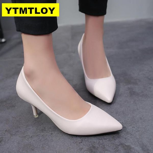 

dress shoes 2021 women pumps fashion pointed toe thin high heels woman nude women's high-heeled single black