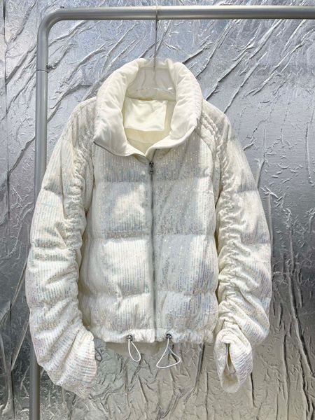 

new sequin down jacket in autumn and winter 21, Black