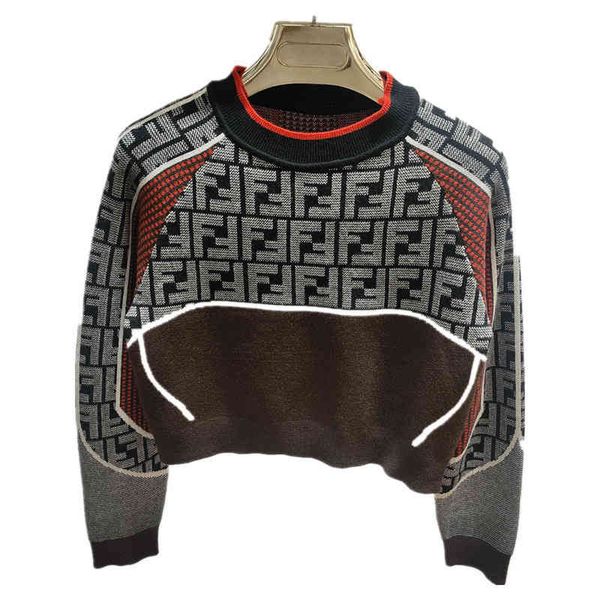 

2022 factory wholesale new college winter women's thick wool short letter long sleeve pullover slim knit, White;black