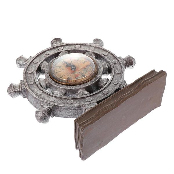 

wall clocks 1pc retro rudder clock ornament european style deskdecoration