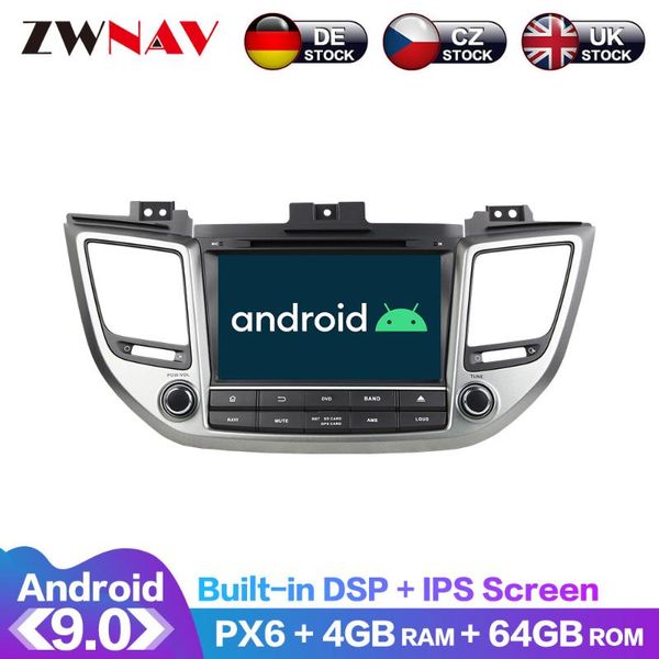 

player android 9 ips screen px6 dsp for tucson/ix35 2014-2021 car dvd gps multimedia headunit radio navi audio stereo