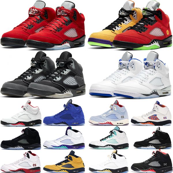 

basketball shoes jumpman 5 5s raging bull what the pink foam ice blue oregon alternate fire red 3 sports sneakers trainers outdoor