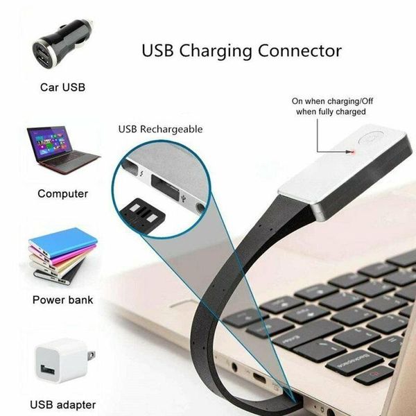 

book lights 3 mode light for reader kindle adjustable flexible clip-on folding led night lamp student eye protection reading