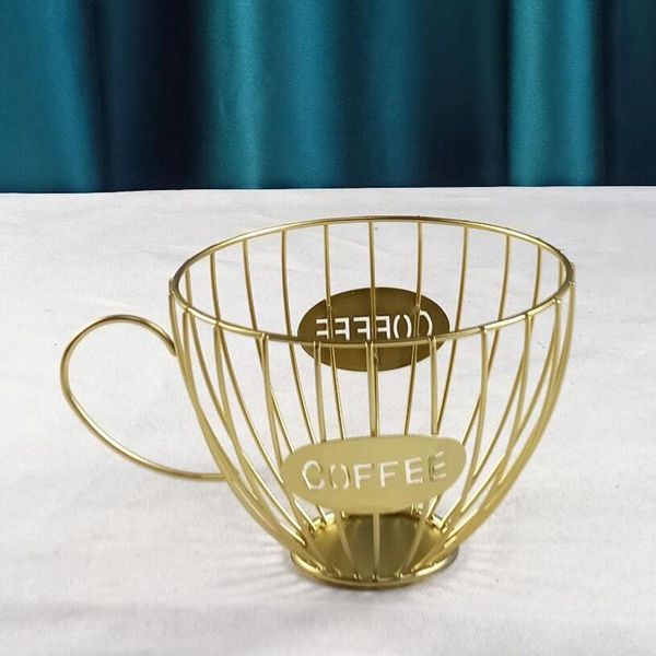 

storage baskets hollowed coffee basket cup shaped for home