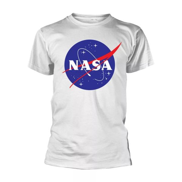 

Nasa insignia logo (white) authorized men t-shirt, White;black