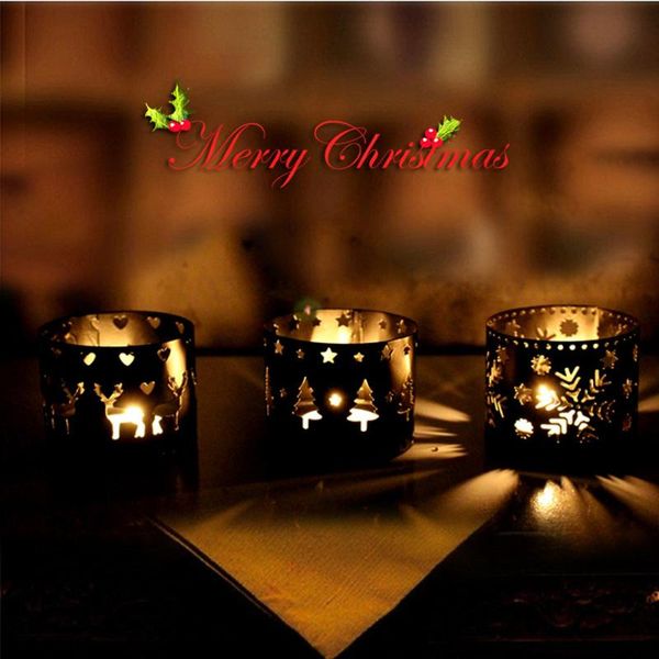 

candle holders xmas hollow holder candlestick creative christmas decor party decoration for home navidad