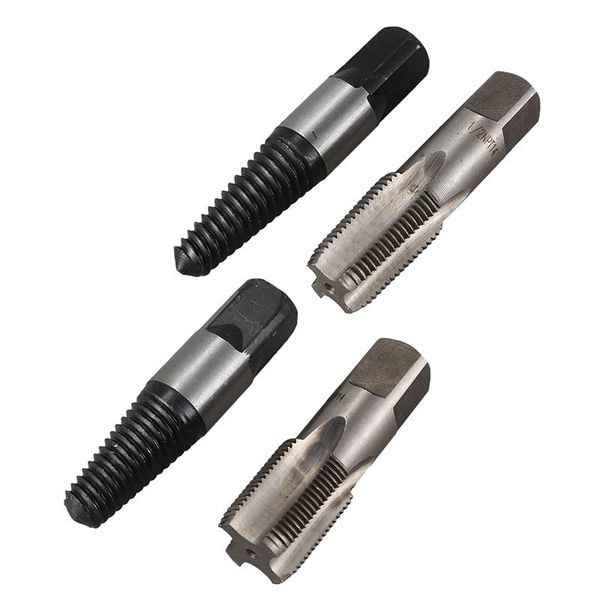 

2pcs screw extractor water pipe broken thread repair tap set hand tools