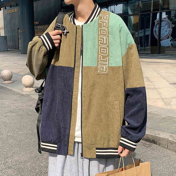 

men's jackets baseball jacket male velvet, plus size, casual 5xl, fall, patchwork, embroidery, fashion, jacket, mainly ct1d, Black;brown