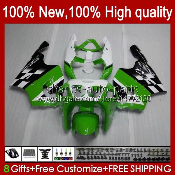 Kit carrozzeria per KAWASAKI NINJA ZX-7R ZX750 ZX 7R 96 97 98 99 00 01 02 03 Carrozzeria 28HC.53 ZX-750 ZX 7 R ZX 750 ZX7R 1996 1997 1998 1999 2000 2001 2002 2003 Carene verde lucido nuove