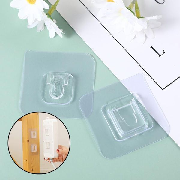 

hooks & rails double-sided adhesive wall hanger strong transparent suction cup sucker storage holder for kitchen bathroo