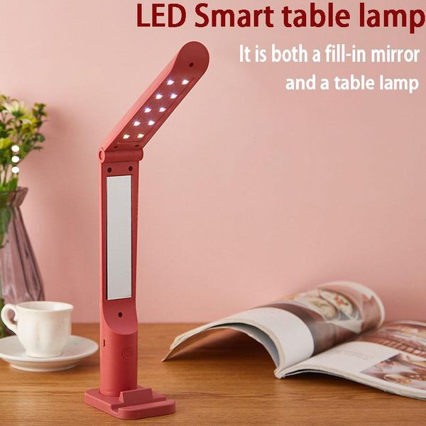 

table lamps led lamp eye protection usb charging plug-in bedroom bedside dimmable student dormitory reading with mirror
