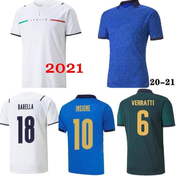 

2021 italian soccer jerseys 2022 italia barella sensi insigne 20 21 22 european cup chiellini bernardeschi men's + children's jers, Black;yellow