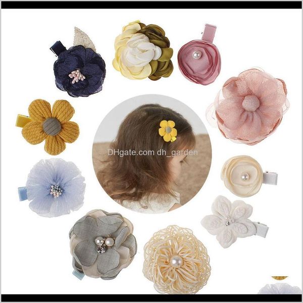 Pinze Gioielli Ins Aessory Flower Design Barrettes Ragazza Aessories Bambini Regalo di Natale Tagliacapelli Set Drop Delivery 2021 Di5Aq